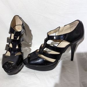 Nine West Patent Cut Out Heels